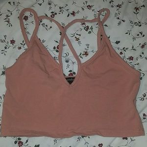 Cute blush crop top